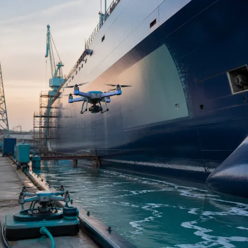Drones d'inspection de coque en construction : comment les pionniers divisent par trois leurs temps d'arrêt qualité